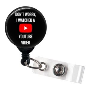 Funny Name Badge Reel- NWT